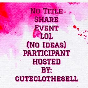 Hello! JOIN US next time for THE ultimate share-fest